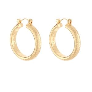 30mm Hammered Hoops